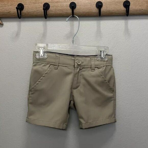 French Toast | Girls Uniform Khaki Shorts Size 4 Bermuda - Picture 2 of 5